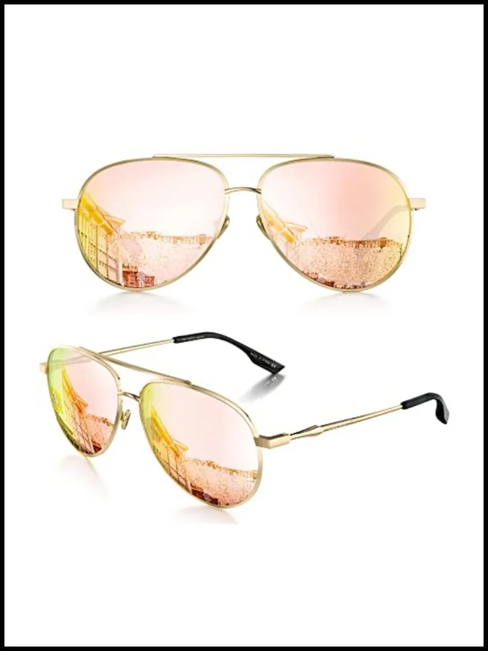 Polarized Aviator Sunglasses UV400 Protection Driving Trendy Metal Frame